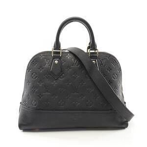 Louis Vuitton Neo Alma Handbag Leather Monogram Empreinte Black